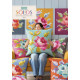 Garden Rose Embriodery Cushion - Teal